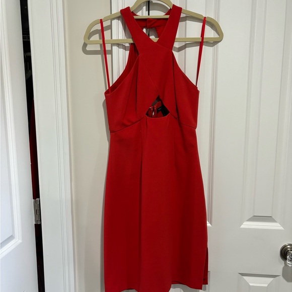 BCBG Maxazria red cutout mini dress - Picture 1 of 3